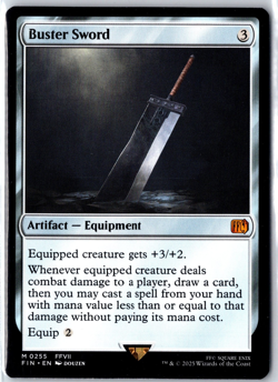 MTG Buster Sword Final Fantasy Regular Card M0255 FFVII - Image 1