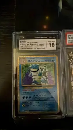 Pokemon Blastoise CGC 10 Holo 003/032 Classic Japanese TCG Card - Image 1