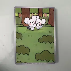 Tandemaus Original Altered Pokemon TCG Hand Painted Card 1 of 1 Signed by Artist - Image 2