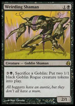 MTG Magic the Gathering Weirding Shaman (84/153) Morningtide LP - Image 1