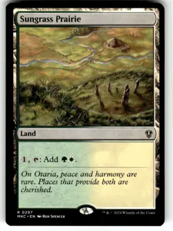 Magic: The Gathering Land Sungrass Prairie MTG Rare Regular - Image 1