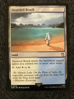 Magic The Gathering MTG - Deserted Beach - Universes Beyond: Doctor Who - Image 1