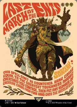 Light Play x 1 Last March of the Ents - Foil - Borderless Poster The Lord of the - Image 1