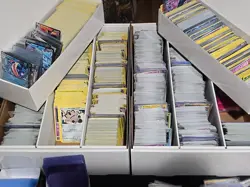 Lot Of 250+ Pokemon TCG Bulk Trading Cards - C, UC, R, Holo, Reverse, V and ex - Image 1