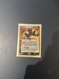 Greninja Gold Star Celebrations 144 Black Promo SWSH144 Pokemon - Image 1