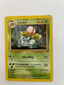 Ivysaur - 30/102 - Pokemon Base Set Unlimited Card WOTC MP - Image 1