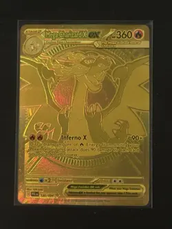 MEGA CHARIZARD X EX 2025 POKEMON PHANTASMAL FLAMES EN #130/094 HYPER RARE - Image 3