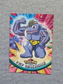 Machoke #67 1999 Topps Pokemon TV Animation Edition Series 1 Blue Logo - Image 1