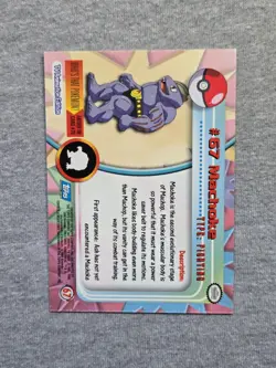 Machoke #67 1999 Topps Pokemon TV Animation Edition Series 1 Blue Logo - Image 2