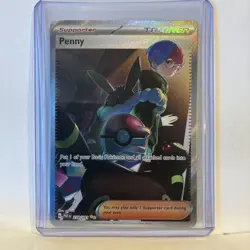 NM Penny 239/091 Special Illustration Rare Paldean Fates Pokemon Card - Image 2