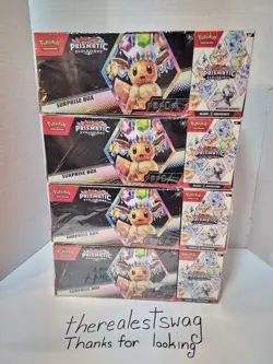Pokemon Sam's Club Prismatic Evolutions Surprise Box Booster Bundle Lot of 4 - Image 1