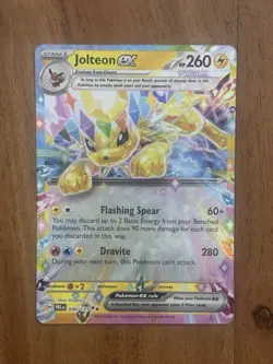 Pokemon TCG Jolteon EX Prismatic Evolutions Holo Double Rare Card 030/131 NM - Image 1