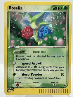 Roselia 9/97 EX Dragon Holo Rare Vintage Pokemon TCG Card - Image 1