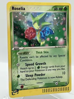 Roselia 9/97 EX Dragon Holo Rare Vintage Pokemon TCG Card - Image 2