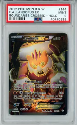 POKEMON BOUNDARIES CROSSED LANDORUS EX #144 FULL ART HOLO PSA 9 MINT #40770398 - Image 1