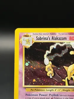 Sabrina's Alakazam 16/132 Pokemon TCG Gym Challenge Unlimited Holo Rare Card HP - Image 4