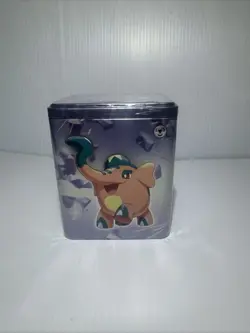 Pokemon TCG 2024 Steel Type Stacking Tin 3 Booster Packs and 2 Stickers Sheets - Image 3
