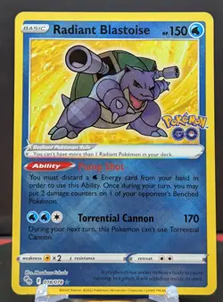 Pokemon Radiant Blastoise #018/078 English Pokemon GO - Image 1