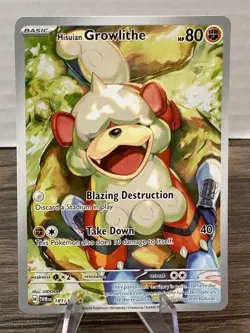 Pokemon - Hisuian Growlithe 181/167 Sv06: Twilight Masquerade Illustration Rare - Image 1