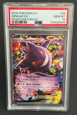 Pokemon Gengar EX #34/119 XY - Phantom Forces PSA 10 GEM MINT - Image 1
