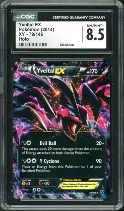 2014 Pokemon Yveltal EX 79/146 XY Holo Rare CGC 8.5 NM/MINT+ psa - Image 1