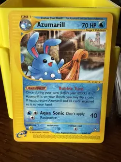 Pokemon 2002 Aquapolis - Azumarill - Non-Holo Rare - NM - 4/147 - Image 1
