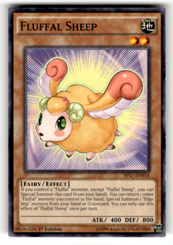Fluffal Sheep (Starfoil) SP17-EN014 1st Edition Starfoil Rare Star Pack - Battle - Image 1