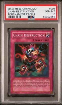 Yugioh PSA 10 2003 Chain Destruction TP4-004 Super Rare POP 5 *2656 - Image 1