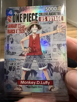 Monkey.D.Luffy (055) (College Basketball US Voyage) P-055 One Piece Promotion... - Image 1