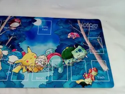 Psyduck Playmat With Zones TCG Card Game Gaming Desk Mat {23.5"L x 14"W} - Image 5
