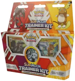 Toy Pokemon TCG: Sun & Moon Trainer Kit Lycanroc & Alolan Raichu Card Game 820650802102 - Image 1