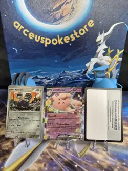 3xError cards! Pokemon TCG Clefable EX 082/197 (no star pattern!) Miscut/print - Image 1