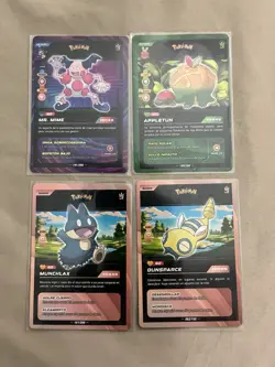 2024 POKEMON Black Edition TCG Mr. Mime Paldea Peru Edition NM 4 Card Lot - Image 1