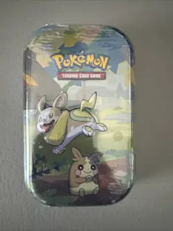 Pokemon Collectors Galar Pals Mini Tin 2 Packs & Coin Art Card Trading Card Game - Image 1