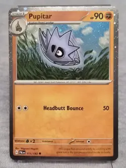 Pupitar - 111/193 - Pokemon Paldea Evolved Cosmos Holo Rare Card NM - Image 1