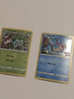Pokemon TCG Sword & Shield Promo Cards SWSH233 Squirtle & SWSH231 Bulbasaur - Image 3