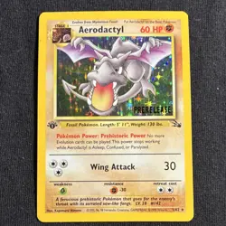 Aerodactyl 1 /62 Prerelease Wotc Holo Pokemon TCG Card English - Image 1
