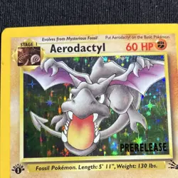 Aerodactyl 1 /62 Prerelease Wotc Holo Pokemon TCG Card English - Image 2