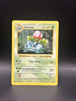 Pokemon TCG Ivysaur Base Set, Shadowless Uncommon Card 30/102 - Image 1