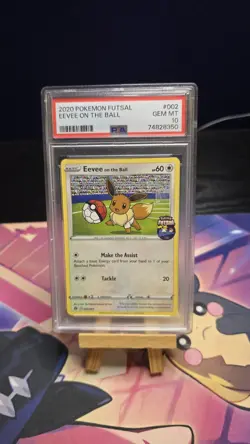 Eevee On the Ball 2020 Futsal UK Exclusive Promo Card PSA 10 Gem Mint 002/005 - Image 2