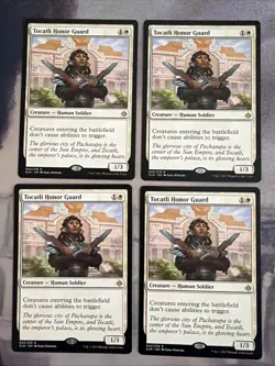 4x Tocatli Honor Guard- Ixalan- NM- Mtg Magic The Gathering- Playset- Ships Free - Image 1