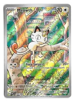 Meowth 106/094 Pokemon TCG Phantasmal Flames Illustration Rare Near Mint - Image 1