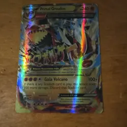 Pokemon Primal Groudon EX Full Art Holo 240 HP XY Primal Clash 86/160 - Image 1