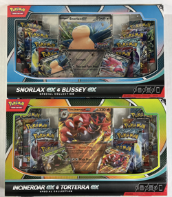 NEW Pokemon Special Collection Boxes LOT of 2 SNORLAX & INCINEROAR EX - Image 1