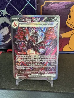 Pokemon Charizard ex 234/091 SV: Paldean Fates Full Art Holo 330 HP Special Rare - Image 1
