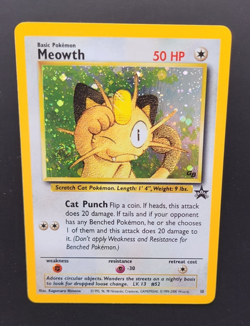 Meowth Holo Heavy SWIRL Black Star Promo #10 Pokemon Gameboy GB NM/ Mint 💎💎 - Image 2