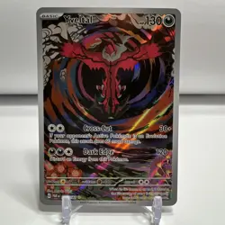 Pokemon TCG Paradox Rift Illustration Rare Yveltal 205/182 NM One Owner - Image 1