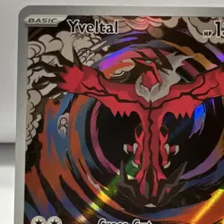 Pokemon TCG Paradox Rift Illustration Rare Yveltal 205/182 NM One Owner - Image 2