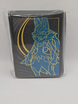 Pokemon ETB Sleeves - Mega Evolution Lucario Sealed New 65 Sleeves - Image 1