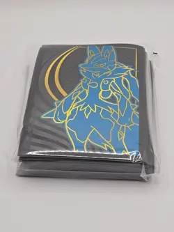 Pokemon ETB Sleeves - Mega Evolution Lucario Sealed New 65 Sleeves - Image 3